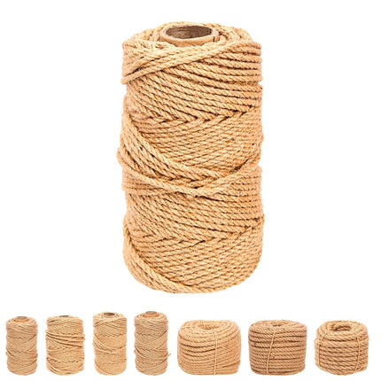 Swpeet 6mm x 328 Feet Jute Twine Braided Natural J