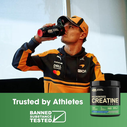 OPTIMUM NUTRITION Flavoured Micronised Creatine Powder, Blueberry Lemonade, 360g, 100% Pure Creatine Monohydrate, 60 Serves