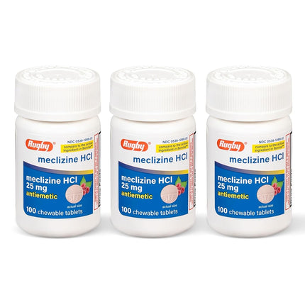 Meclizine HCL 25mg Generic For Bonine Chewable Tab