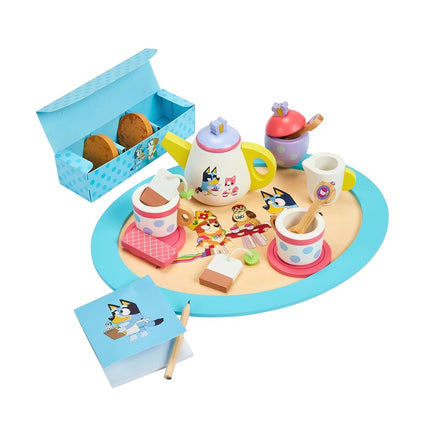 Bluey Wooden Tea Party 18-Piece Activity Toy Plays