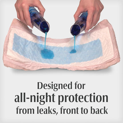Depend Night Defense Adult Incontinence Underwear for Women, Disposable, Overnight, Large, Blush, 14 Count, Packaging May Vary