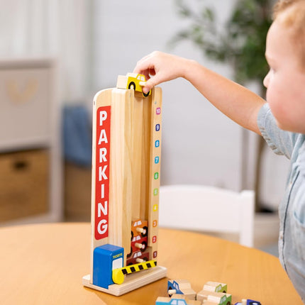 Melissa & Doug Stack & Count Parking Garage