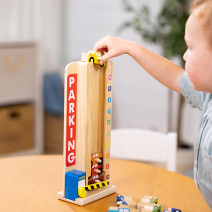 Melissa & Doug Stack & Count Parking Garage