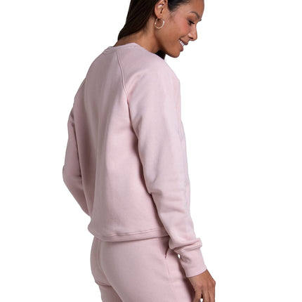 Fruit of the Loom Sweat-shirts et sweats à capuche en molleton Crafted Comfort pour femme, modèles ras-du-cou et à enfiler pour femme, Rose, Grand