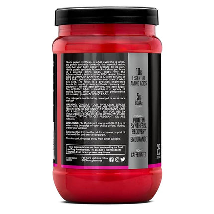 BSN Amino X Essential Amino Acid Powder, Zero Sugar, Watermelon Splash Flavour, 375g