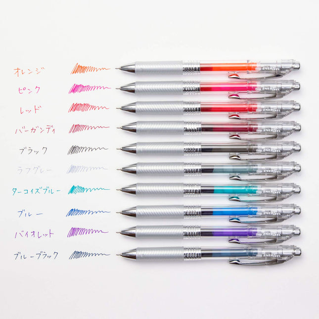 Pentel BLN75TL-10 EnerGel Stylo à bille, 0,5 mm, 10 couleurs