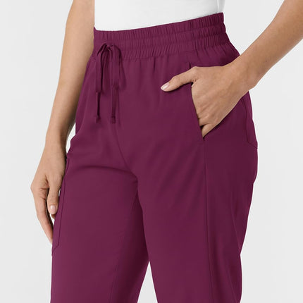 WonderWink Women's Bootcut Scrub Pant, Wine, Large
