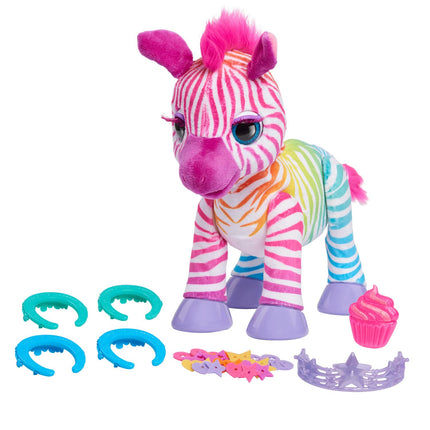furReal Zenya My Rainbow Zebra Interactive Plush w
