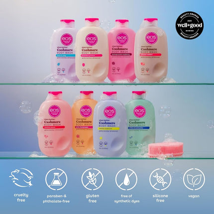eos Shea Better Cashmere Vanilla, Moisturizing and Nourishing Body Wash with pH-Balanced Cream Gel Formula, Free from Parabens and Phthalates, Sensitive Skin, 400 ml