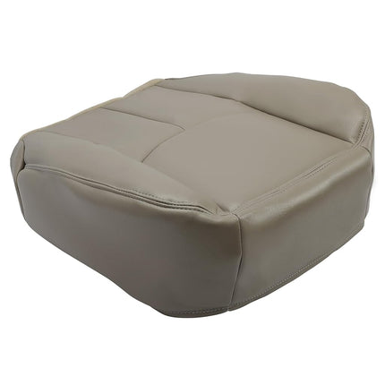 ECOTRIC Passenger Seat Bottom Cover Synthetic Leather Compatible with 2003-2006 GMC Sierra & Chevrolet Silverado 1500/2500/3500 2006 Chevrolet Avalanche-Medium Neutral Tan 522- Passenger