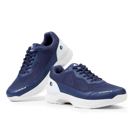 FitVille Mens Wide Tennis Shoes,Breathable Badminton Shoes Cushioning Pickleball Shoes Racquet Sport Shoes|Arch Support & Wide Toe Box & Slip-Resistant