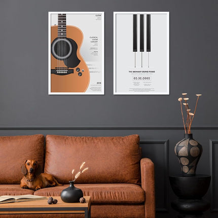 DOAI ART DOAI ART PVC Picture Frame 22.4x34 or 34x8.8 with HD Plexiglas, for Horizontal or Vertical Wall Mounting, Durable, Scratch Resistant, Safe and