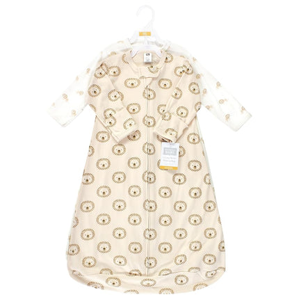 Hudson Baby BabyCotton Long-Sleeve Wearable Sleeping Bag, Sack, Blanket, Brave Lion Long Sleeve, 18-24 Months