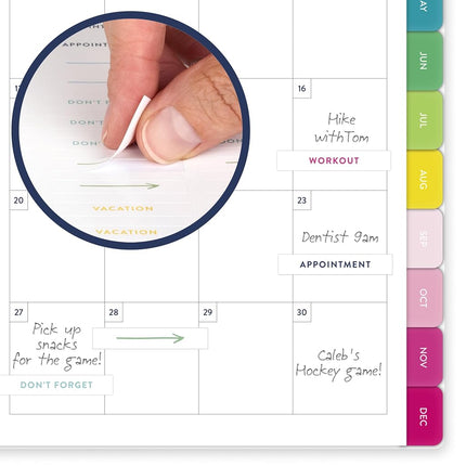 AT-A-GLANCE 2027 Planner, Simplified by Emily Ley, Weekly & Monthly, 5.5" x 8.5", Happy Stripe (EL57-200-27)