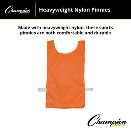 Champion Sports NP1OR Sport Heavyweight Pinnie, Orange, Youth Size
