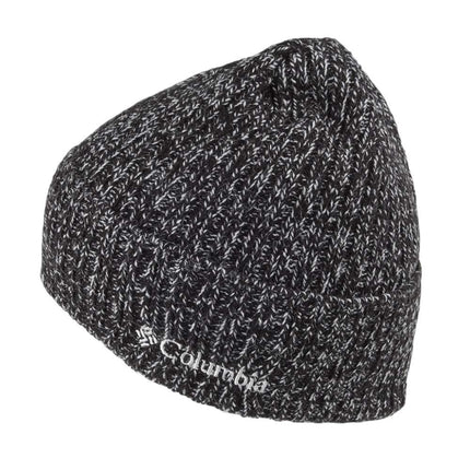 Columbia Unisex Watch Cap, Beanie, Black and White Marled, One Size