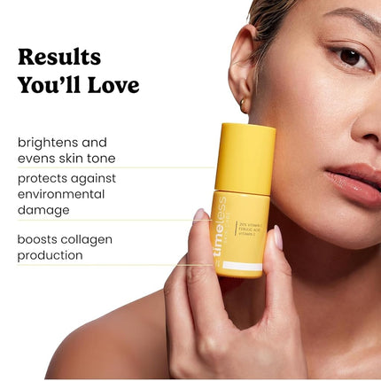 Timeless Skin Care 20% Vitamin C Serum + Vitamin E + Ferulic Acid 120ml/4oz