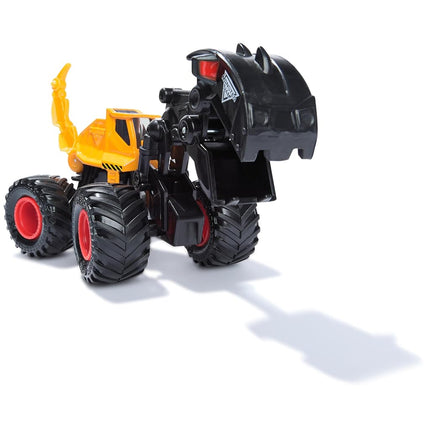 Monster Jam, Official Dugg Dirt Squad Excavator Monster Truck with Moving Parts, 1:64 Scale Die-Cast Vehicle