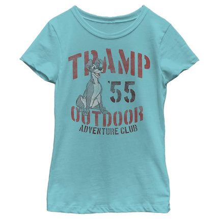 Camiseta infantil para niña de Disney, para exterior, color azul Tahi, talla grande