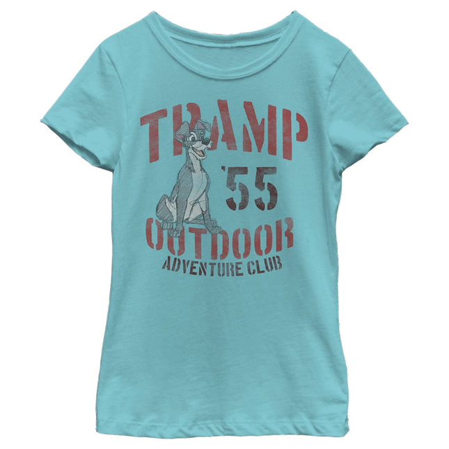 Disney Girls' Little, Big Outdoor Tramp T-Shirt, T