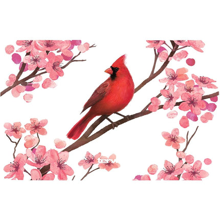 Tervis Sakura Cardinal Made in USA Double Walled Insulated Tumbler Travel Cup Keeps Drinks Cold & Hot, 16oz, Classic