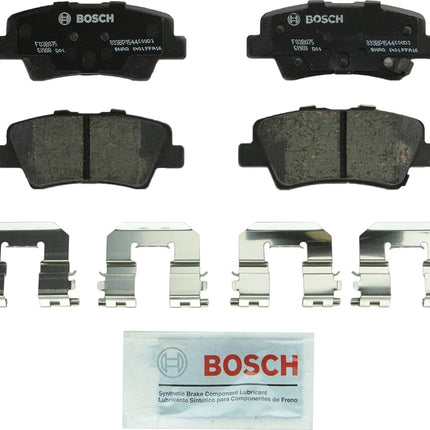 Bosch BP1544 QuietCast Premium Semi-Metallic Disc Brake Pad Set For Hyundai: 2012-2017 Accent, 2011-2016 Elantra, 2013-2014 Elantra Coupe; Kia: 2014-2017 Optima, 2012-2017 Rio; Rear