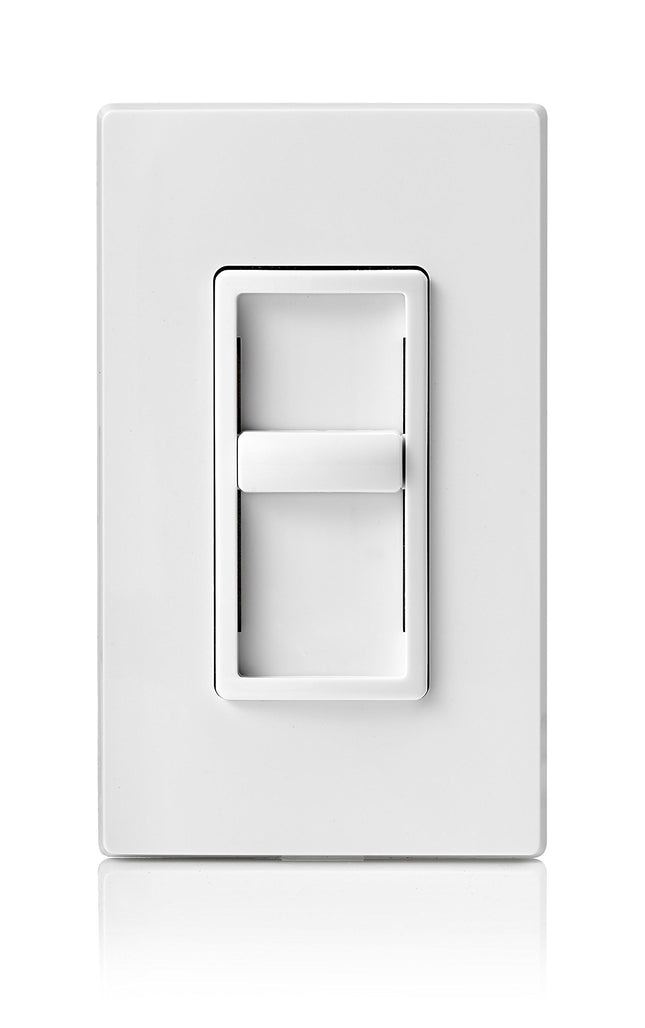 Leviton 6672-1LW SureSlide Universal 150W LED/CFL Incandescent Slide-to-Off Dimmer, 3 Pack, White