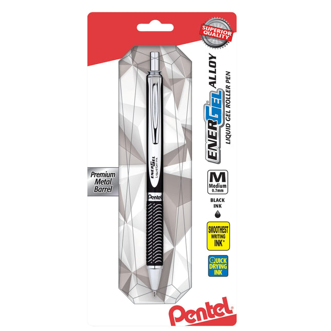 Pentel EnerGel Alloy RT Premium Gel Ink Pen, (0.7m