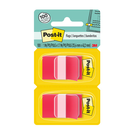 Post-it Standard Page Flags in Dispenser 1in Wide,