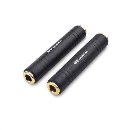 Cable Matters 2-Pack 1/4 Coupler TRS Extension Adapter (1/4? TRS Female to Female Adapter)