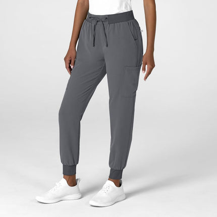 WonderWink Women's Jogger Utility Scrub Pant, Pewter, X-Large