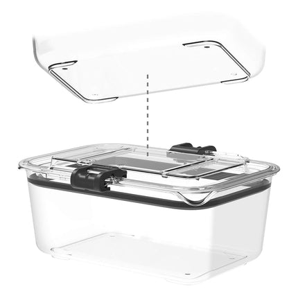 Prepara 7.8 Cup Food Storage Container Set, 2 Piece, 1.85 Litre Capacity, Clear