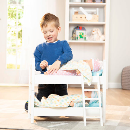 Melissa & Doug Mine to Love Wooden Play Bunk Bed (E-Commerce Packaging)