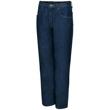 Red Kap Men's Relaxed Fit Jean, Prewashed Indigo, 48x30