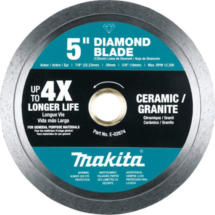 Makita E-02674 Lame diamantée 5", jante continue, usage général