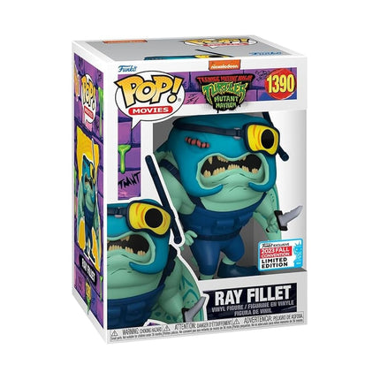 Funko Pop! Películas: TMNT Tortugas Ninja Mutantes Caos Mutante - Ray Fillet (Exclusivo Compartido NYCC 2023)