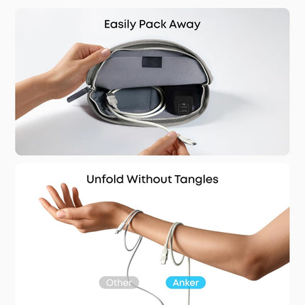 Anker USB-A to USB-C Cable (3 ft / 6 ft, Upcycled-Braided)