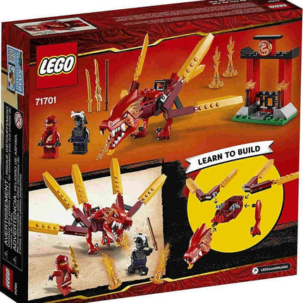 LEGO NINJAGO Legacy Kai’s Fire Dragon 71701 Dragon Toy Figure Building Kit, New 2020 (81 Pieces)