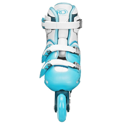 Roller Derby V-Tech 500 Adjustable Performance Inline Skates for Men, Women, Kids, Teens, Large (6-9), White/Blue