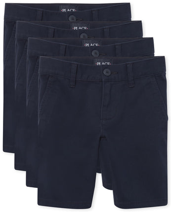 The Children's Place Girls' Chino Shorts, 4 Pack, 