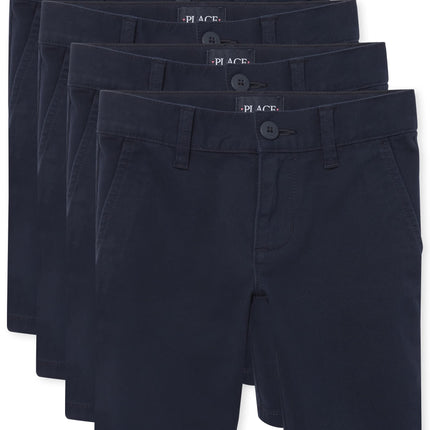 The Children's Place Girls' Chino Shorts, 4 Pack, 