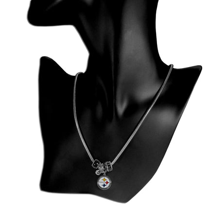 Siskiyou Sports NFL Pittsburgh Steelers Euro Bead Necklace, 18-Inch