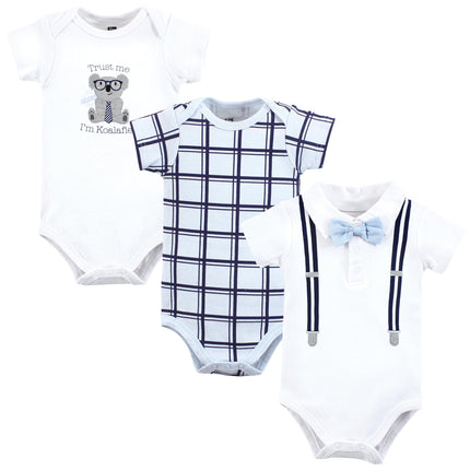 Hudson Baby Unisex Baby Cotton Bodysuits, Koalafie