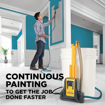 Wagner Spraytech 2461319 PowerFlow EZ Roller, Multi-Room Electric Powered Direct Feed Paint Roller, Great for Large and Multi-Room Painting Projects