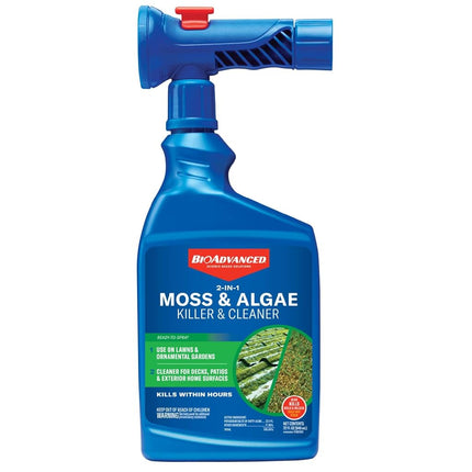 Bayer 704710B 2-in-1 Moss & Algae Killer Ready-to-