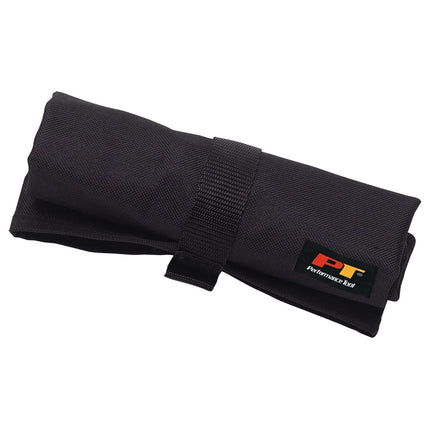 PERFORMANCE TOOL W88990 Heavy Duty Nylon 12 Pocket Tool Pouch with Velcro Fastener and Color Sleeve, Ideal for Automotive and Motorcycle Use