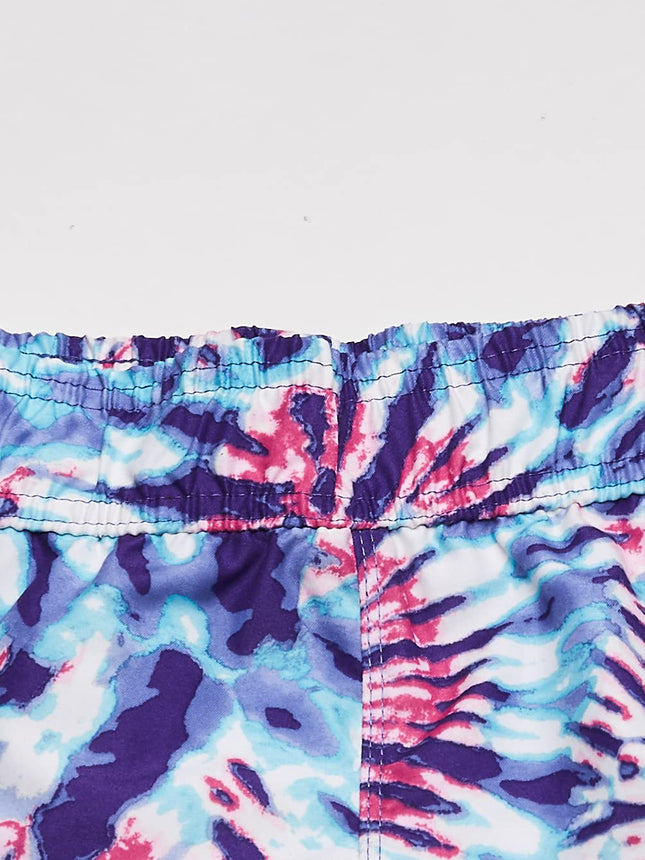 Kanu Surf Girls' Sandy UPF 50+ Quick Dry Beach Elastic Waist Boardshort, Camille Purple, 8-10