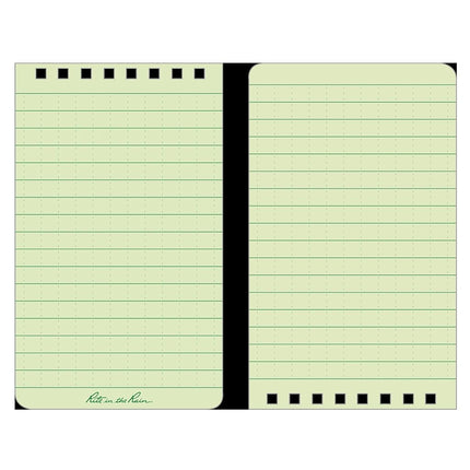 Rite in the Rain Green Tactical Pocket Notebook 3" x 5" pack of 3