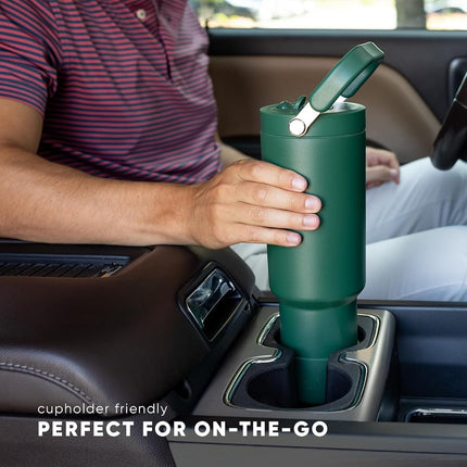 Simple Modern Trek Pivot | 40oz Flip Straw Tumbler with Handle | Water Bottle & Boot | Interchangeable Straw & Chug Lids | Insulated Stainless Steel Jug | Gym Sports Outdoors | Berry Twist