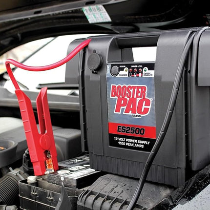Clore Automotive Booster PAC ES2500 1100 Peak Amp 12V Jump Starter, 900 Amps